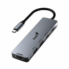 Genius UH-500 USB 3.0 Type C HUB, 5 Port With HDMI Port + Power Delivery