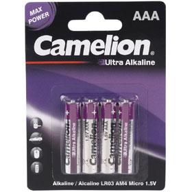 Camelion Ultra Alkaline AAA LR03 AM4 Battery | 4-Pack