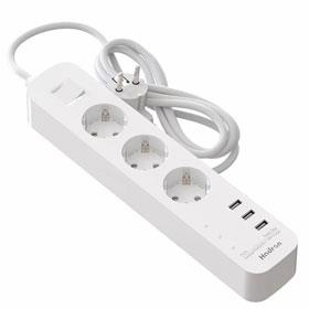 Hadron P323 3 AC Outlets 3 USB Power Strip