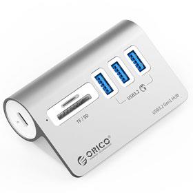 ORICO M3UT3-05 3 Port USB3.2 HUB With CARD READER