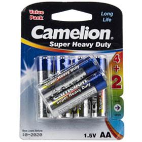 Camelion Super Heavy Duty AA Battery | 6-Pack